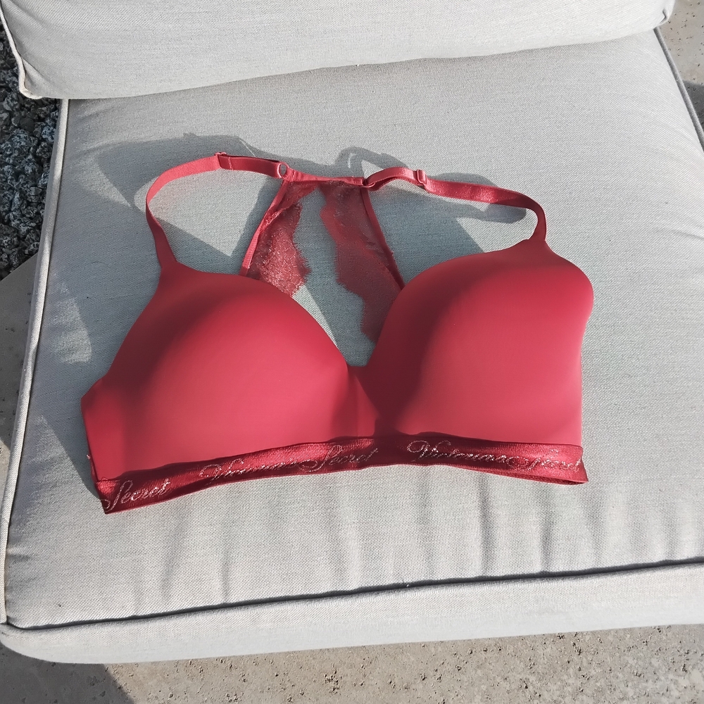 Victoria's Secret Red Push-Up Racerback Bra